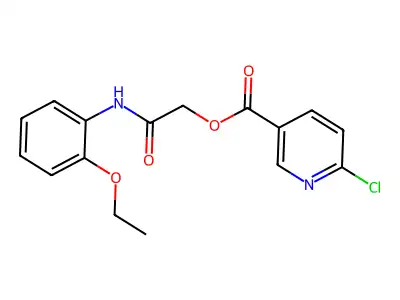 [(2-Ethoxyphenyl)carbamoyl]methyl 6-chloropyridine-3-carboxylate structure