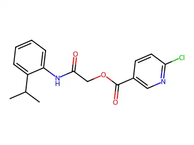{[2-(Propan-2-yl)phenyl]carbamoyl}methyl 6-chloropyridine-3-carboxylate structure