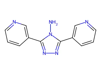 3,5-di(3-pyridinyl)-4H-1,2,4-triazol-4-ylamine structure
