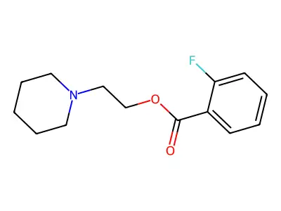 2-(1-Piperidinyl)ethyl 2-fluorobenzoate structure