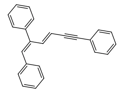 [(1E,3E)-1,6-diphenylhexa-1,3-dien-5-yn-2-yl]benzene structure