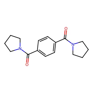 Pyrrolidinyl 4-(pyrrolidinylcarbonyl)phenyl ketone structure