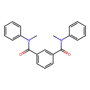 N,N'-Dimethyl-N,N'-diphenyl-isophthalamide structure