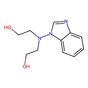 Ethanol, 2,2'-(1H-benzimidazol-1-ylimino)bis- structure