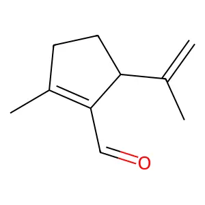1-Cyclopentene-1-carboxaldehyde, 2-methyl-5-(1-methylethenyl)- structure