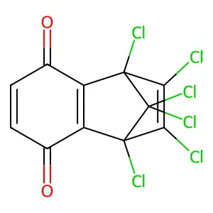 1,2,3,4,9,9-Hexachloro-1,4-dihydro-1,4-methanonaphthalene-5,8-dione structure
