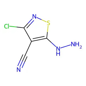 3-Chloro-5-hydrazinyl-1,2-thiazole-4-carbonitrile structure