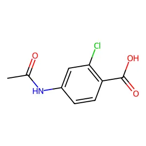 4-乙酰氨基-2-氯苯甲酸 structure