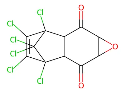 1,9,10,11,12,12-hexachloro-5-oxatetracyclo[7.2.1.0^{2,8}.0^{4,6}]dodec-10-ene-3,7-dione structure