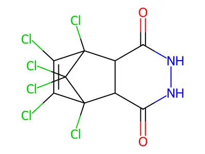 5,6,7,8,9,9-Hexachloro-2,3,4a,5,8,8a-hexahydro-5,8-methanophthalazine-1,4-dione structure