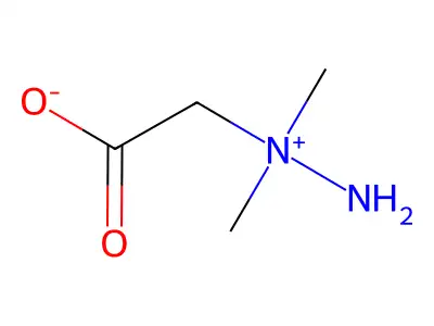 Hydrazinium, 1-(carboxymethyl)-1,1-dimethyl-, inner salt structure