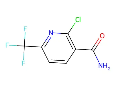 2-Chloro-6-(trifluoromethyl)nicotinamide structure