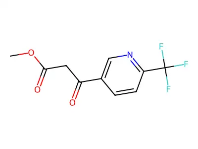 Methyl 6-(trifluoromethyl)nicotinoylacetate structure