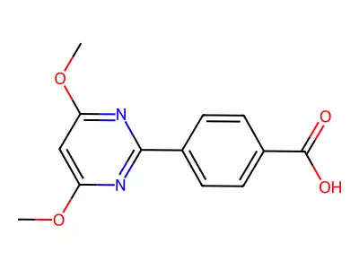 4-(4,6-Dimethoxypyrimidin-2-yl)benzoic acid structure