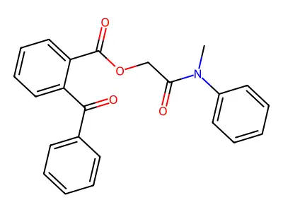 [2-(N-methylanilino)-2-oxoethyl] 2-benzoylbenzoate structure