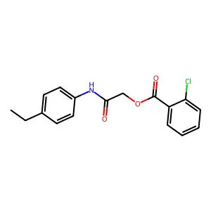 [(4-Ethylphenyl)carbamoyl]methyl 2-chlorobenzoate structure