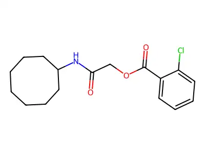 [2-(Cyclooctylamino)-2-oxoethyl] 2-chlorobenzoate structure