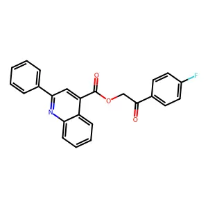 2-(4-Fluorophenyl)-2-oxoethyl 2-phenyl-4-quinolinecarboxylate structure
