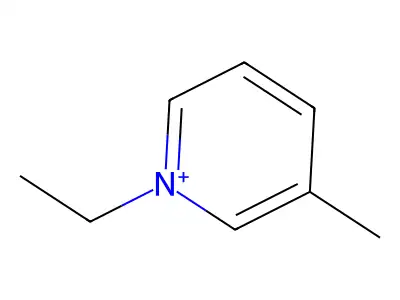 1-Ethyl-3-methylpyridinium structure