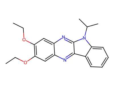 8,9-Diethoxy-5-(methylethyl)indolo[2,3-b]quinoxaline structure