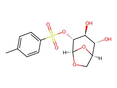 (2,3-Dihydroxy-6,8-dioxabicyclo[3.2.1]octan-4-yl) 4-methylbenzenesulfonate structure