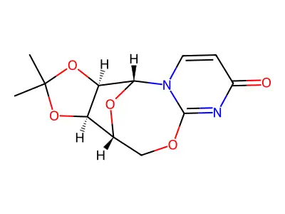 2',3'-O-isopropylidene-5',6-anhydrouridine structure