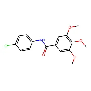 N-(4-chlorophenyl)-3,4,5-trimethoxybenzamide structure