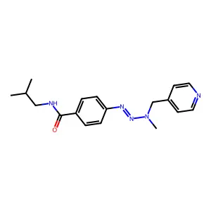 N-(2-methylpropyl)-4-[[methyl(pyridin-4-ylmethyl)amino]diaze structure