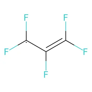 Allyl, pentafluoro-, radical structure