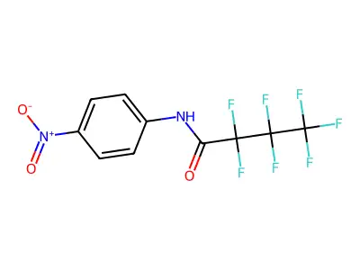 N-(4-Nitrophenyl)perfluorobutanamide structure