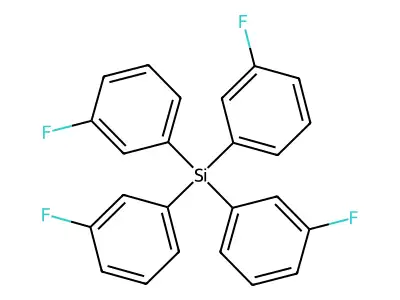 Tetrakis(3-fluorophenyl)silane structure