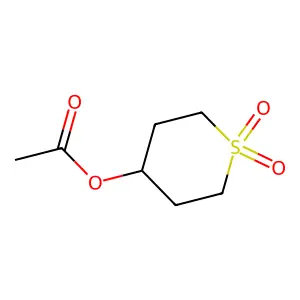 (1,1-Dioxothian-4-yl) acetate structure