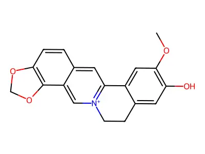 三叶黄连碱 structure