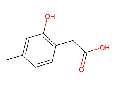 4-(Hydroxymethyl)phenylacetic acid structure