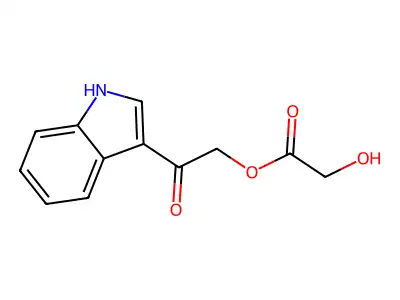 乙醇酸(3-吲哚基羰基)甲酯 structure