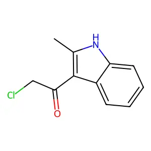 2-Chloro-1-(2-methyl-1H-indol-3-yl)ethanone structure