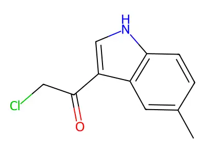2-chloro-1-(5-methyl-1H-indol-3-yl)ethan-1-one structure