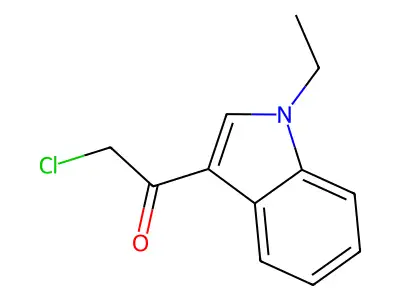 2-chloro-1-(1-ethyl-1H-indol-3-yl)ethanone structure