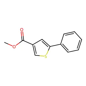 Methyl 5-phenylthiophene-3-carboxylate structure