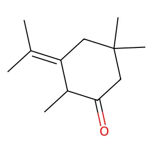 Cyclohexanone, 3-isopropylidene-2,5,5-trimethyl- structure