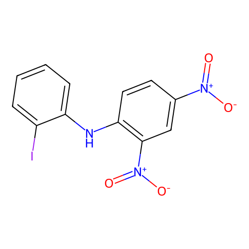 N-(2-iodophenyl)-2,4-dinitroaniline structure
