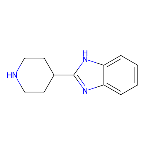 2-(piperidin-4-yl)-1H-1,3-benzodiazole structure