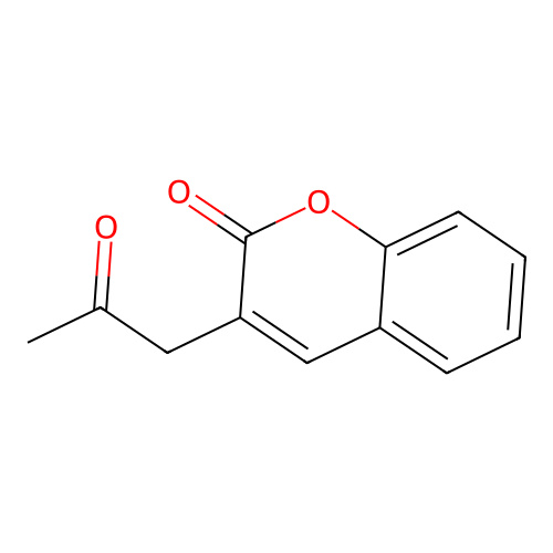 3-(2-oxopropyl)-2H-chromen-2-one structure
