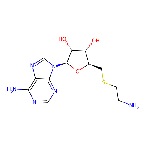 5'-Deoxy-5'-[2-(amino)ethylthio]adenosine structure