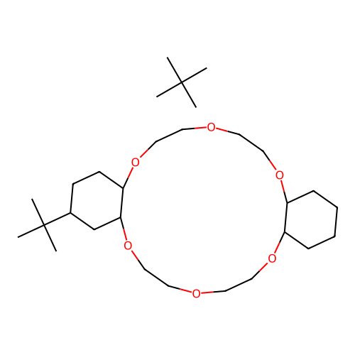 4,4'(5')-di-tert-butyldicyclohexano-18-crown-6 structure