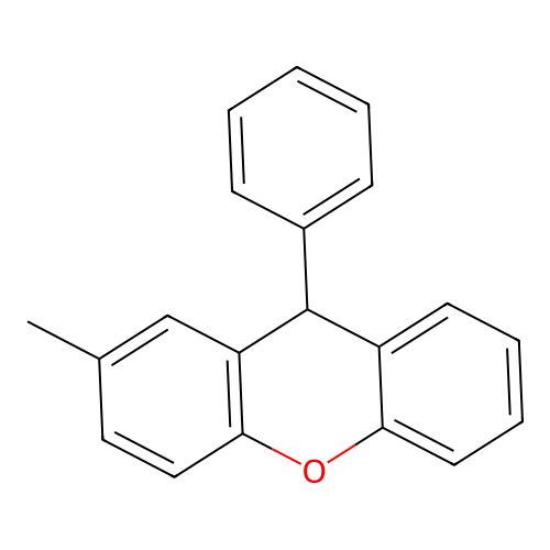 2-methyl-9-phenyl-9H-xanthene structure
