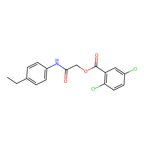 [2-(4-Ethylanilino)-2-oxoethyl] 2,5-dichlorobenzoate structure