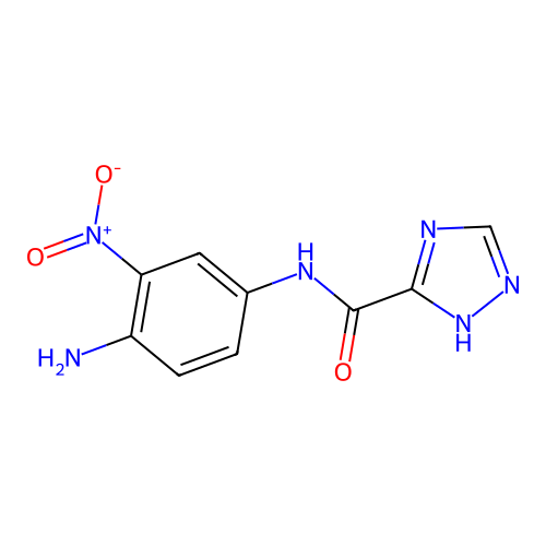 1H-1,2,4-triazol-5-yl-N-(4-amino-3-nitrophenyl)carboxamide structure