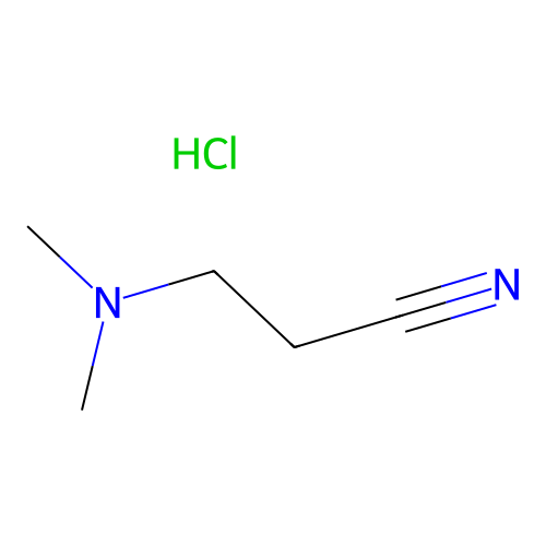 Dimethylaminopropionitrile hydrochloride structure