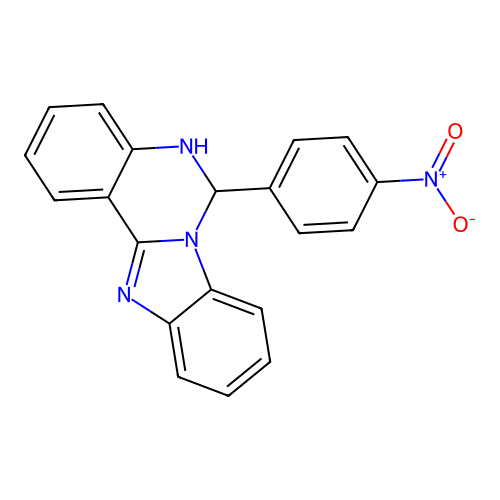 6-(4-Nitrophenyl)-5,6-dihydrobenzimidazo[1,2-c]quinazoline structure